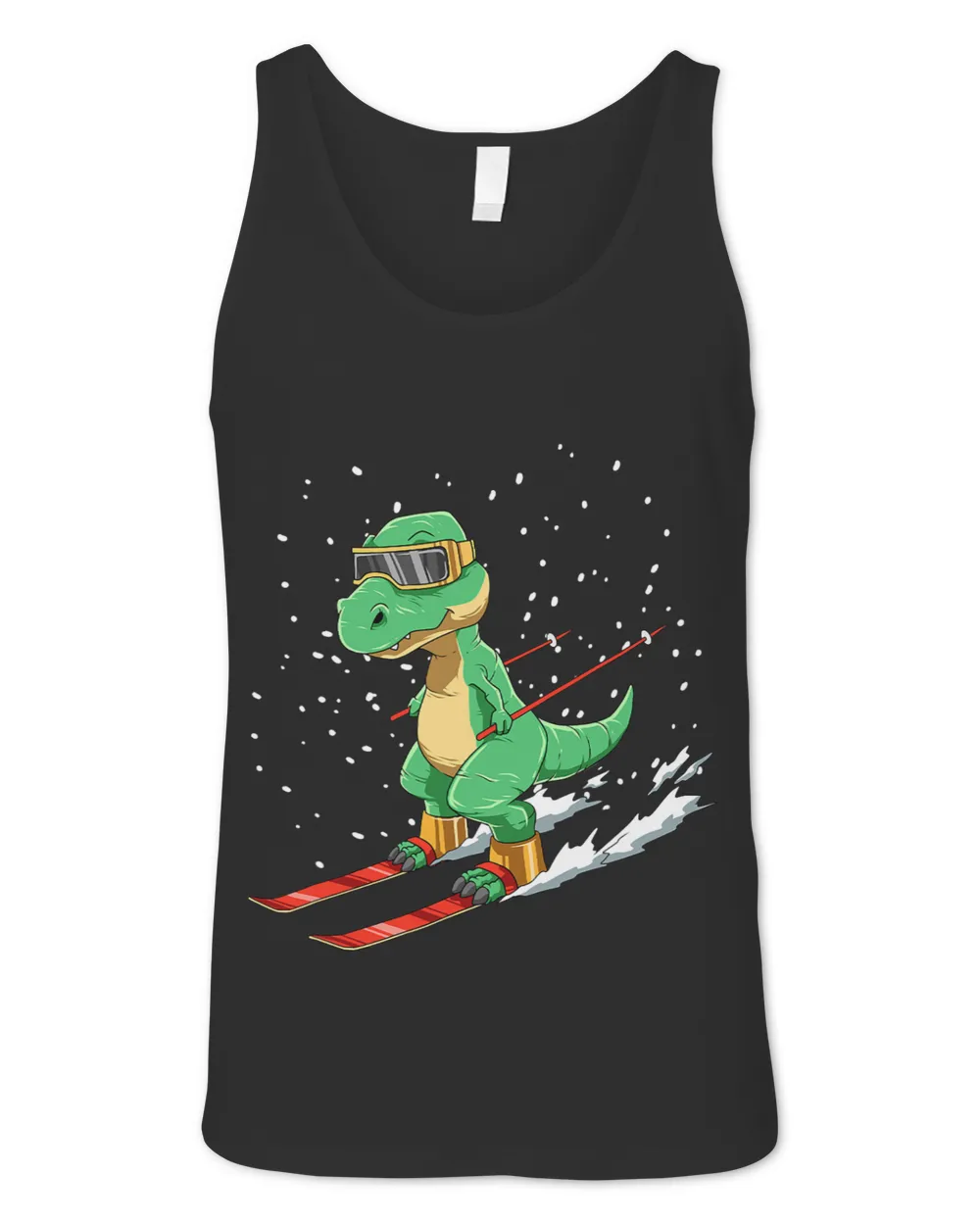 Funny Skiing TRex for Winter Sports Lovers