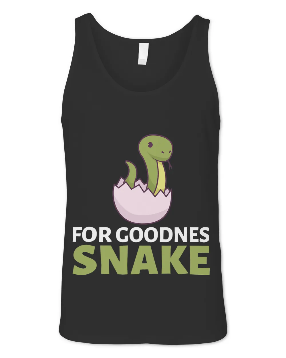For Goodness Snake Reptile Cobra Rattlesnake Ball Python Unisex Jersey Tank black xs
