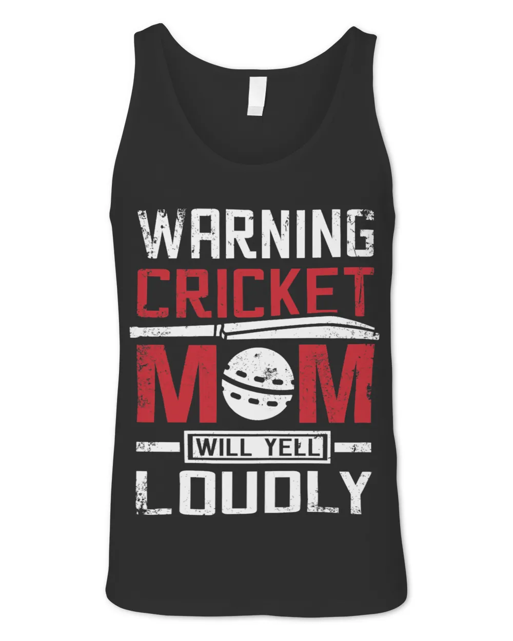 Womens Warning cricket mom will yell loudly