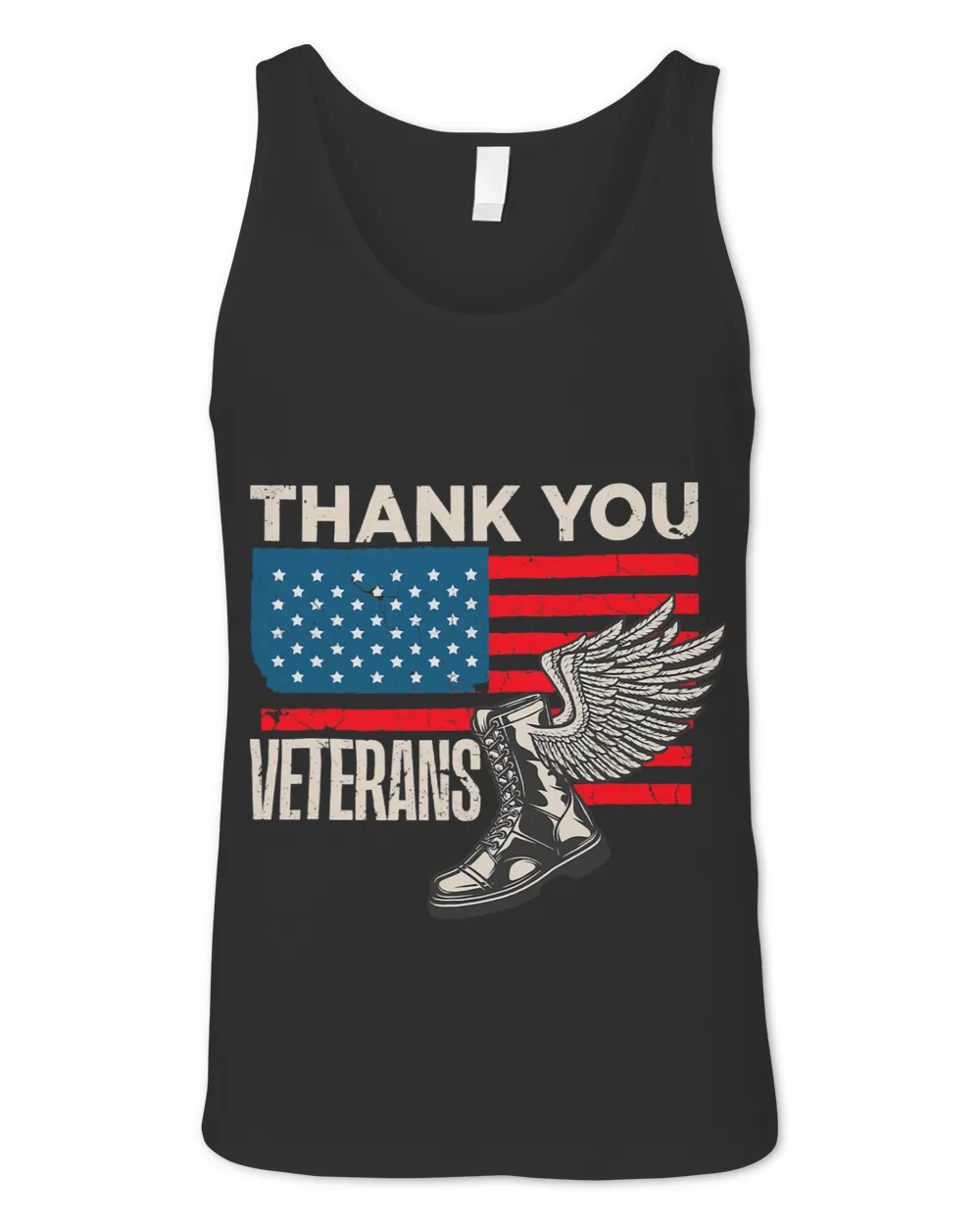 Thank You Veterans Combat Boots Veteran Day American Flag