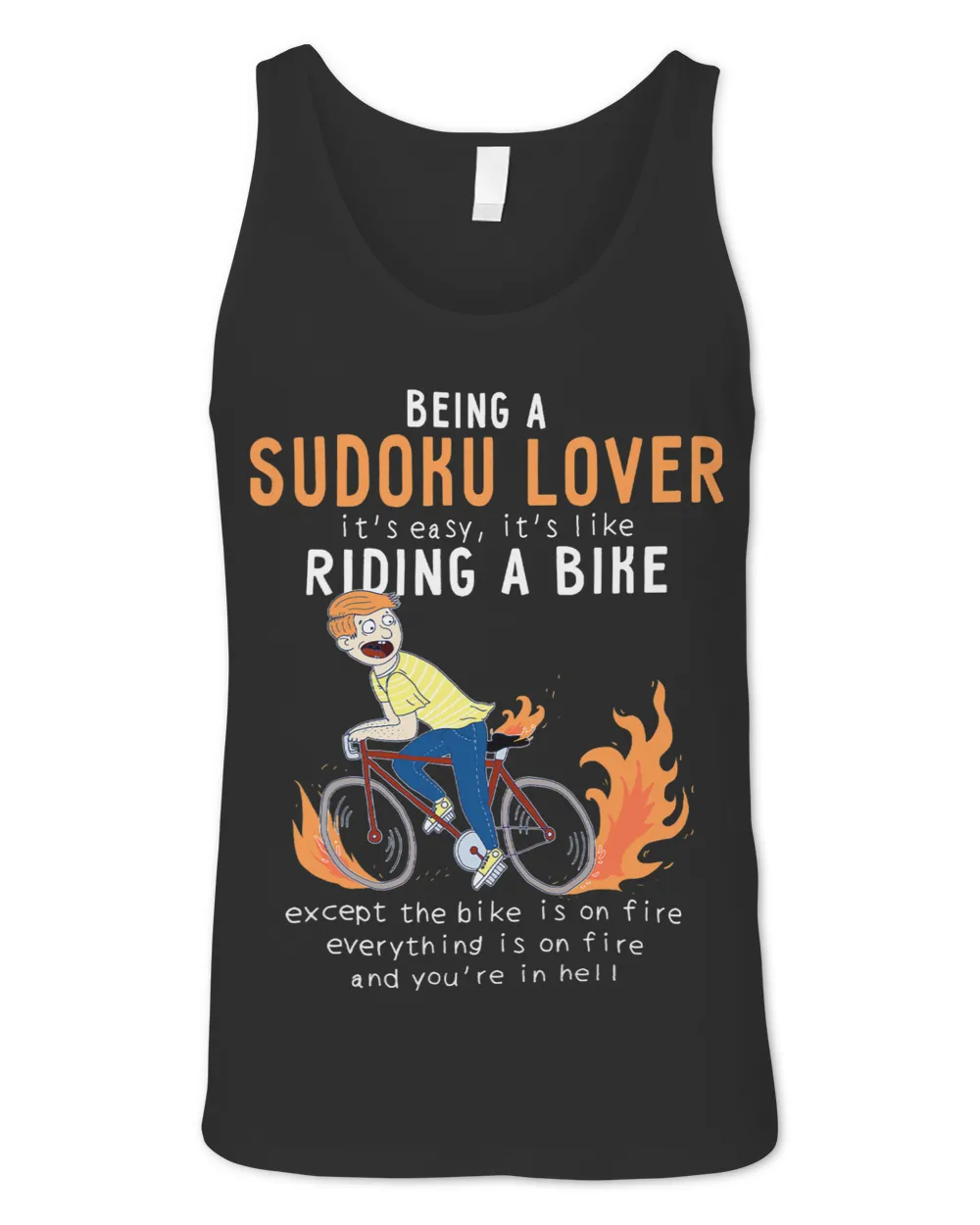 Sudoku Lover Like Riding Bike Cyclist Funny