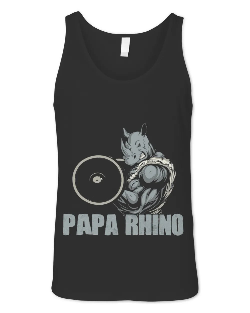 Rhino Gift Papa Rhinoceros Funny Weightlifting Rhino Gym Muscle Lover