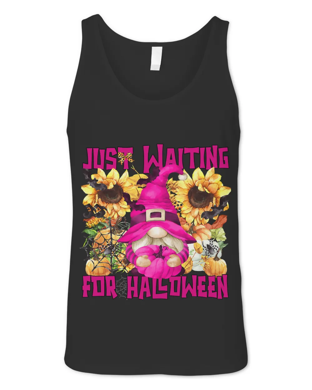 Pink Witch Gnome For Women Funny Waiting For Halloween Quote