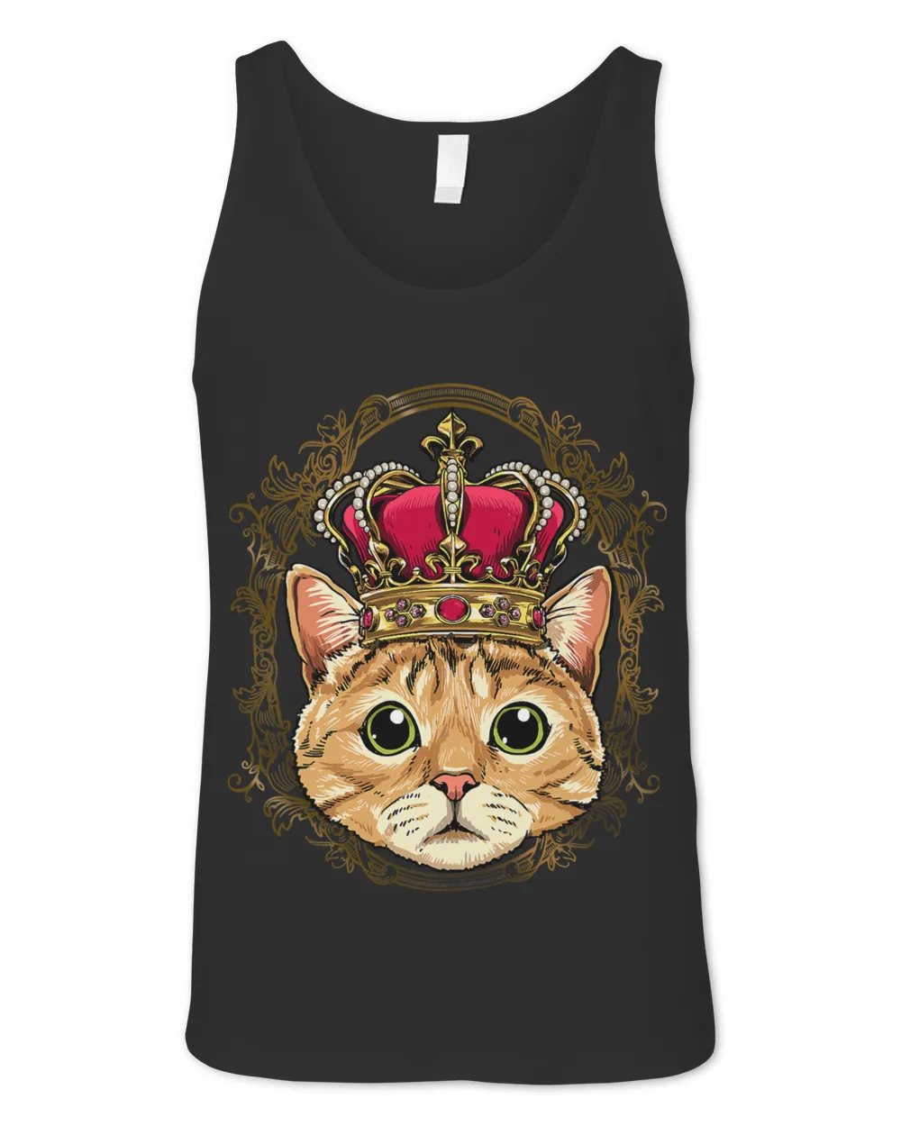 King Cat Wearing CrownQueen Cat Animal 516