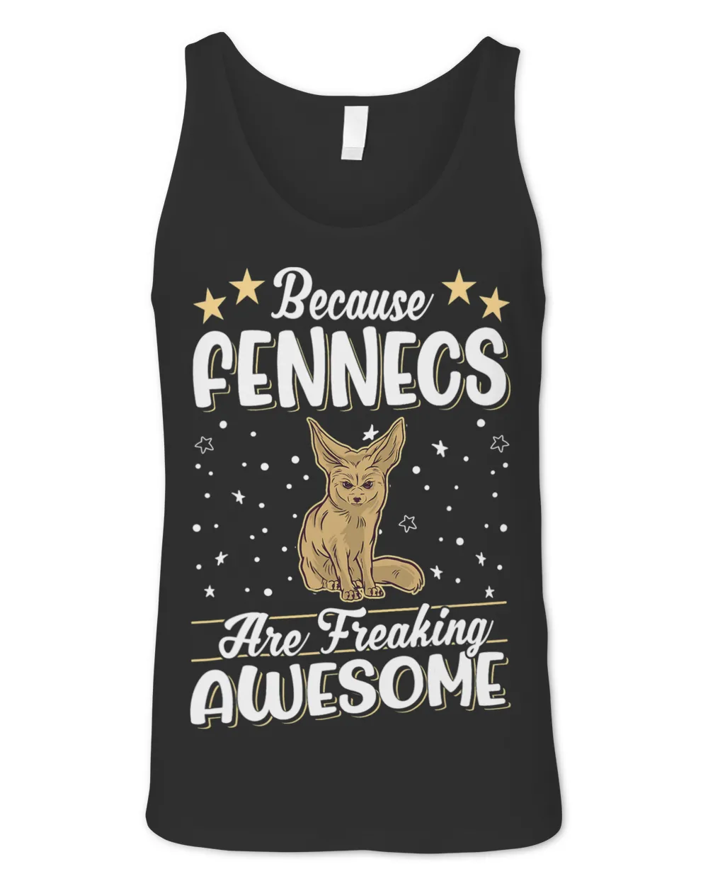 Because Fennecs are freaking awesome Fennec Unisex Jersey Tank black xs