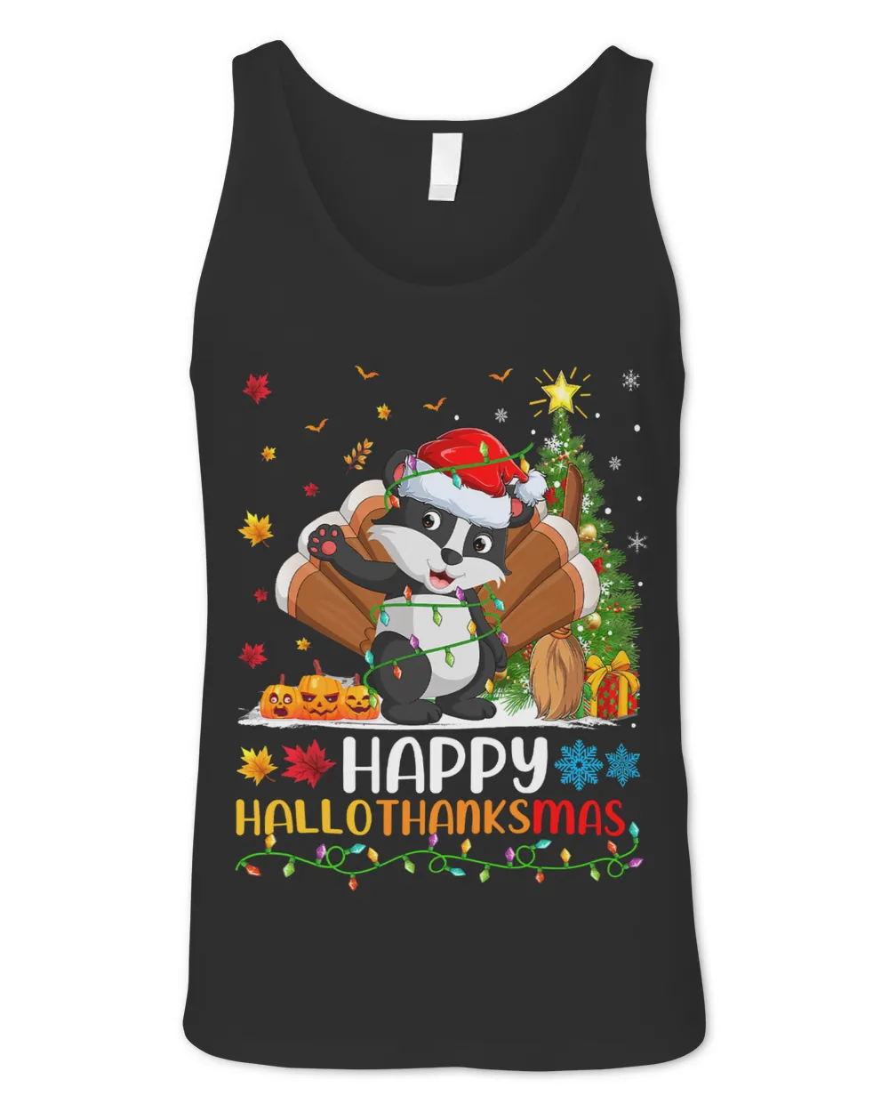 Badger Animal Lover Funny Happy Badger HelloThanksMas