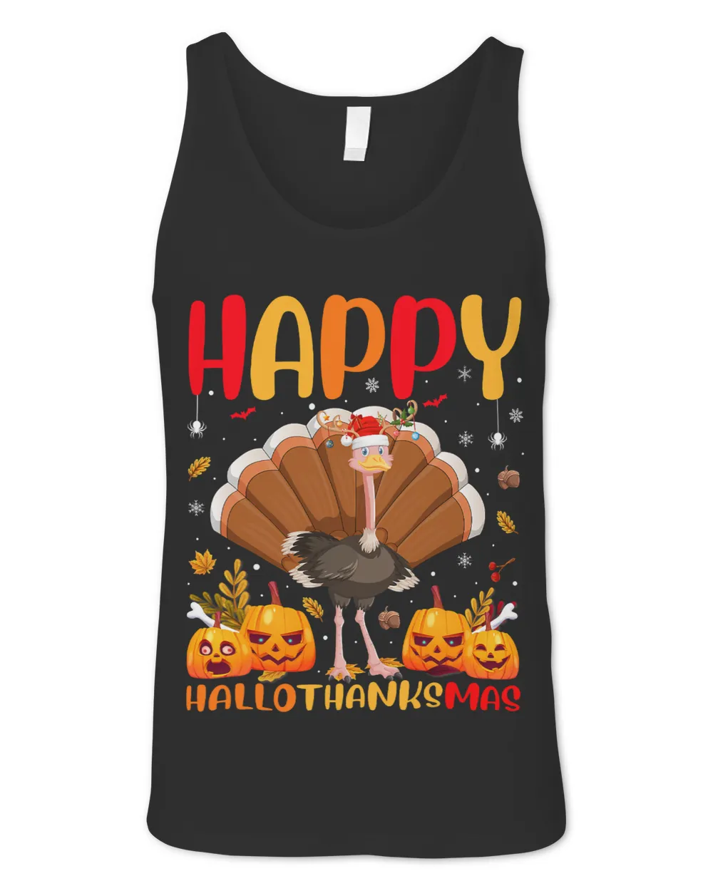 Funny Ostrich Bird Lover Happy Ostrich HelloThanksMas