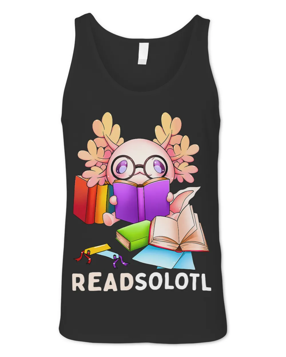 Readsolotl Axolotl Reading Books Anime Pet Kids Girls Women
