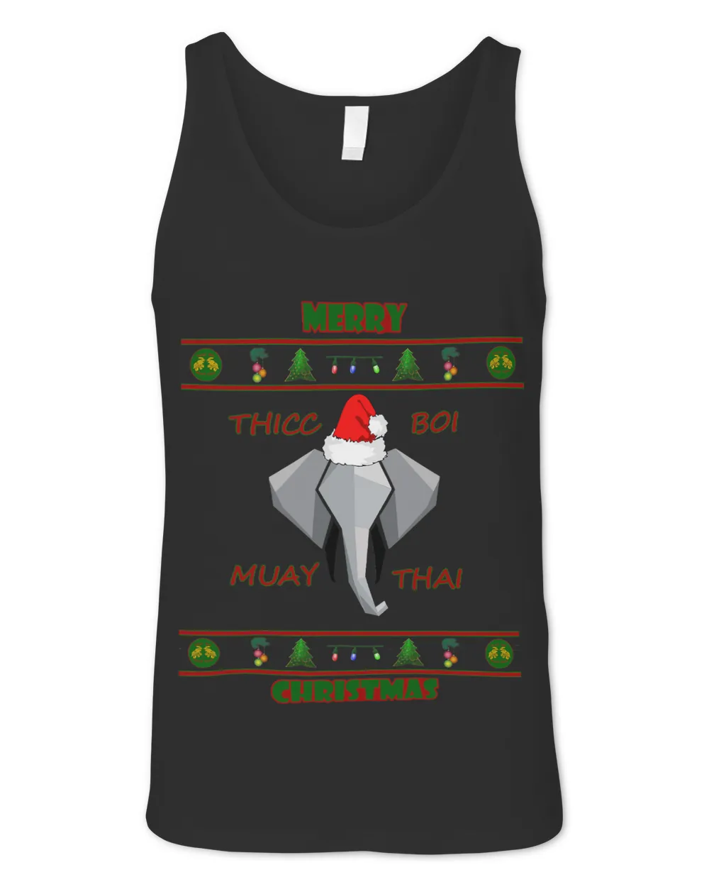 Ugly Christmas Sweater Thicc Boi Muay Thai