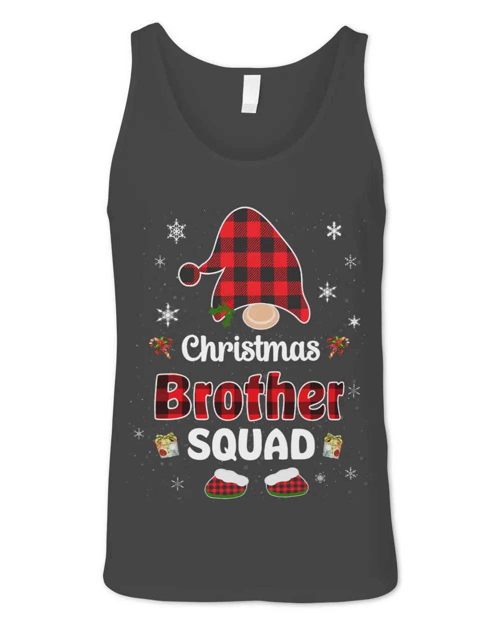 Christmas Brother squad family group matching red plaid