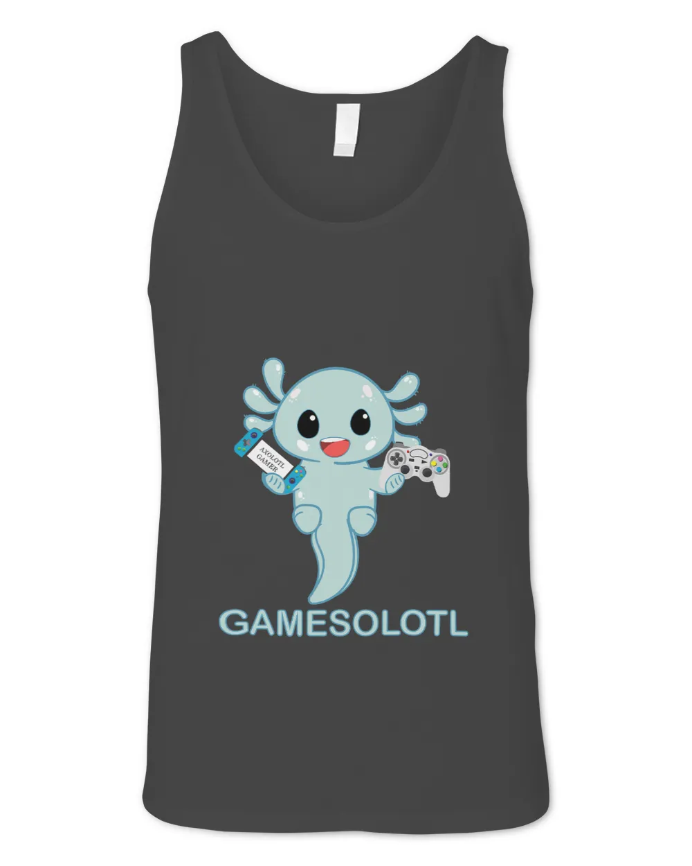 Gaming Axolotl Lover Cute Axolotl Playing Console Video Gift