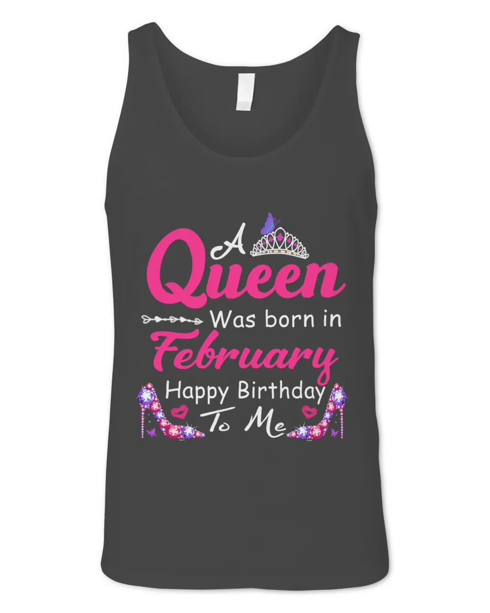 February Birthday A queen was born in February Gift Women Girl