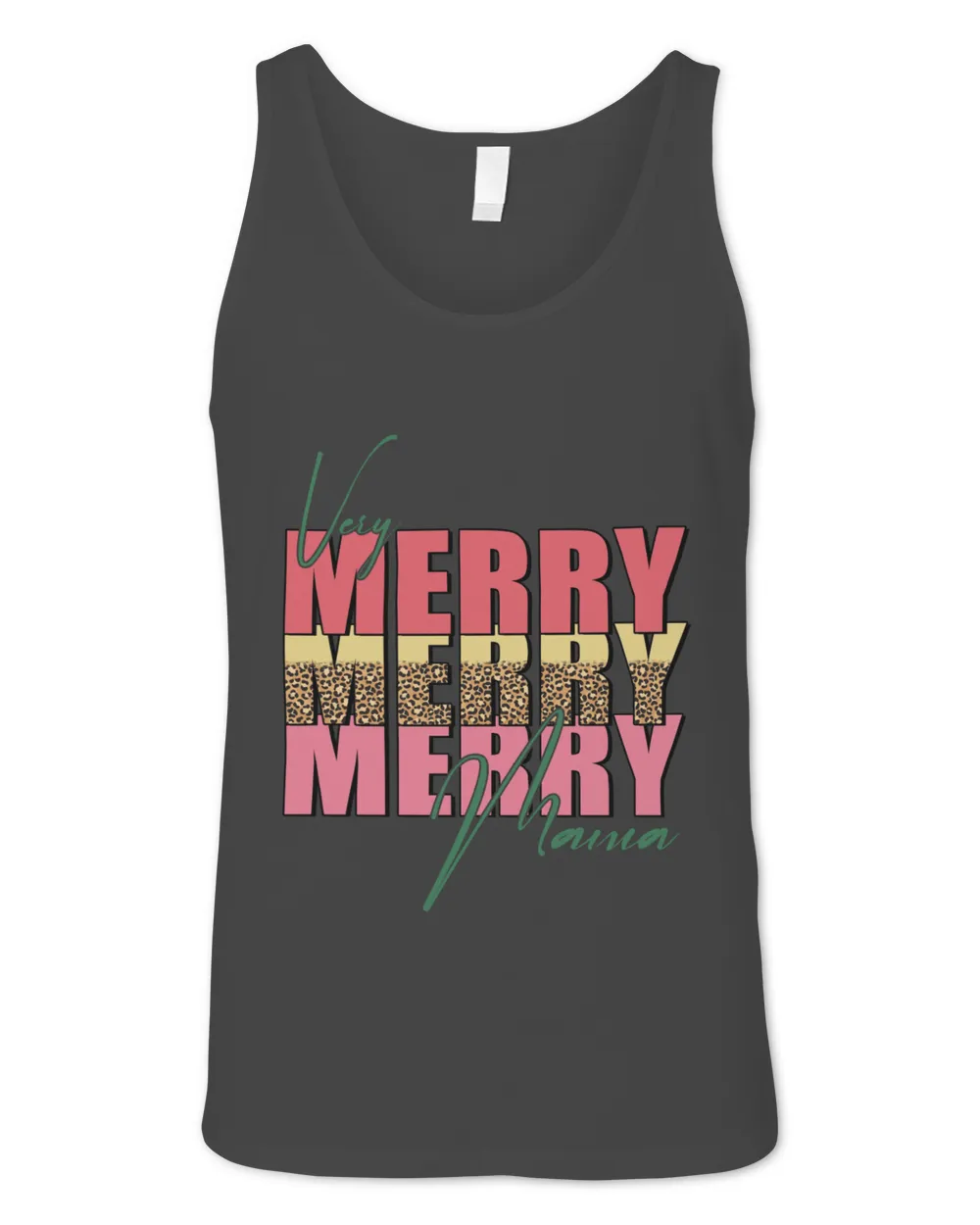 Very Merry Mama Christmas Long Sleeved T-Shirt