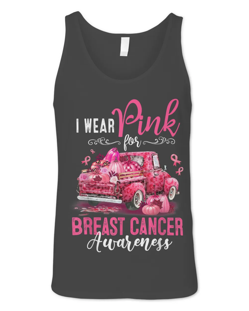 I Wear Pink For Breast Cancer Awareness Pink Pumpkin Truck 78