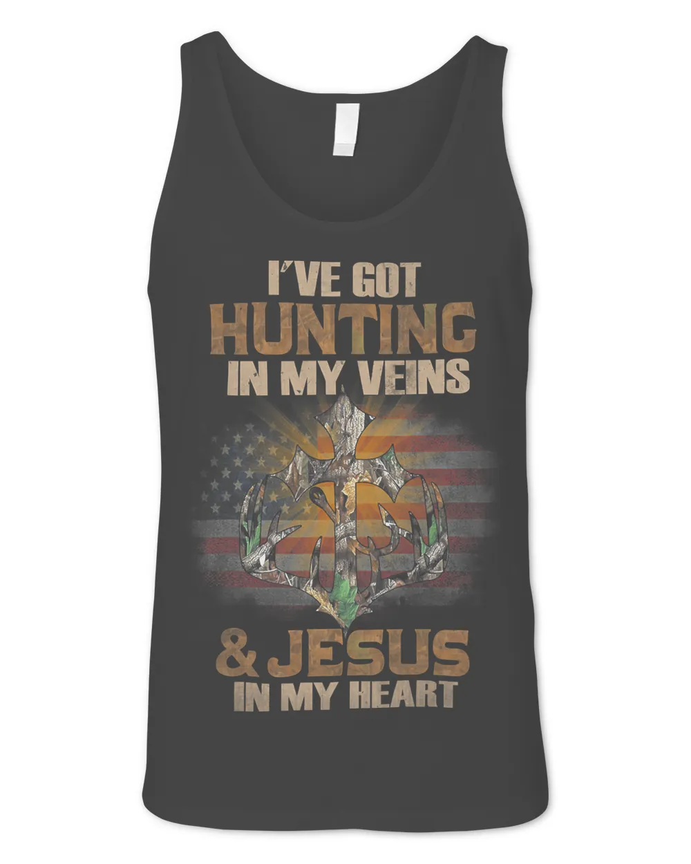 Ive Got Hunting In My Veins And Jesus In My Heart Funny 194