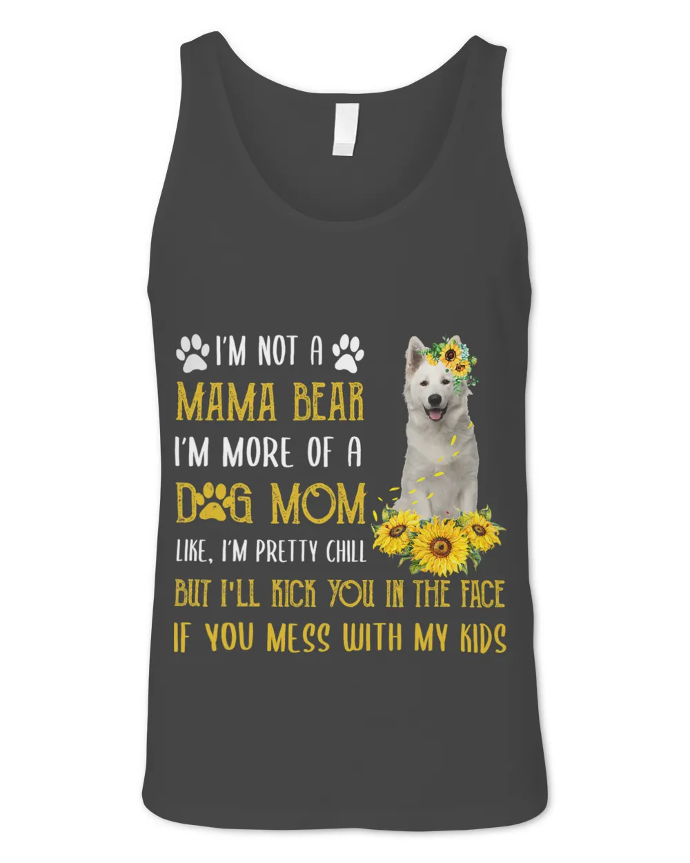 Sunflower Berger Blanc Suisse Mom Mothers Day Dog Mom Women