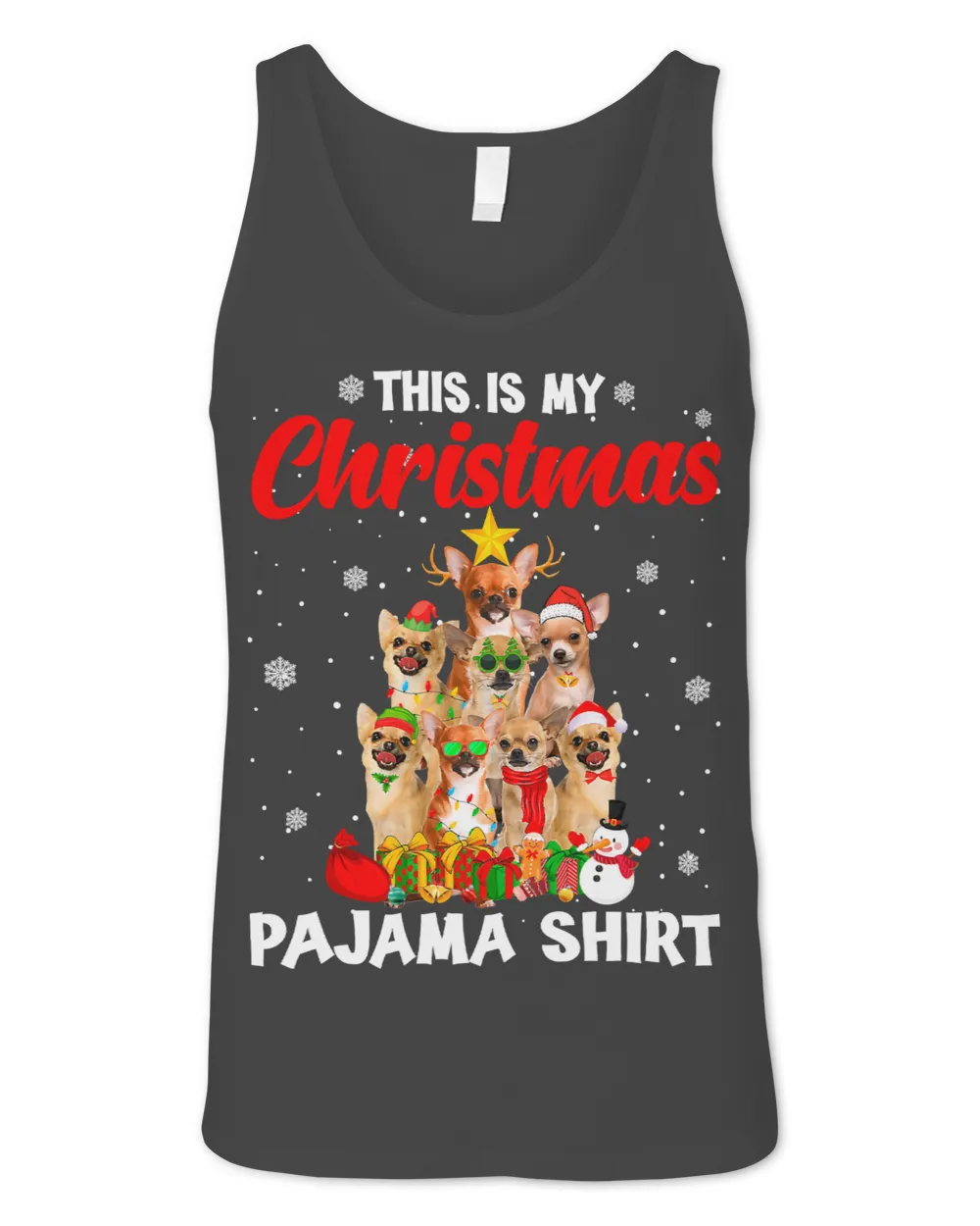 Chihuahuas This Is My Christmas Pajama Chihuahua Dog Xmas Tree 322 Chihuahua Dog