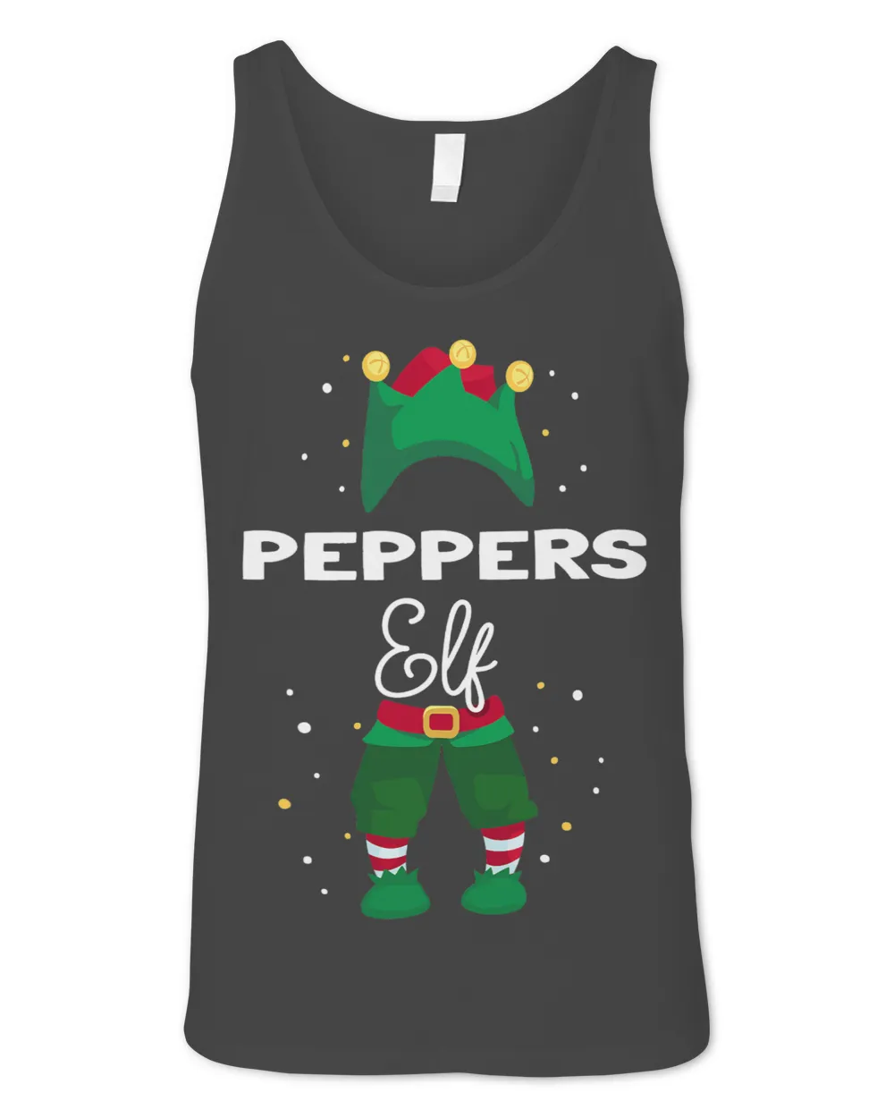 Funny Christmas Tree Lights Ugly Sweater PEPPERS Elf