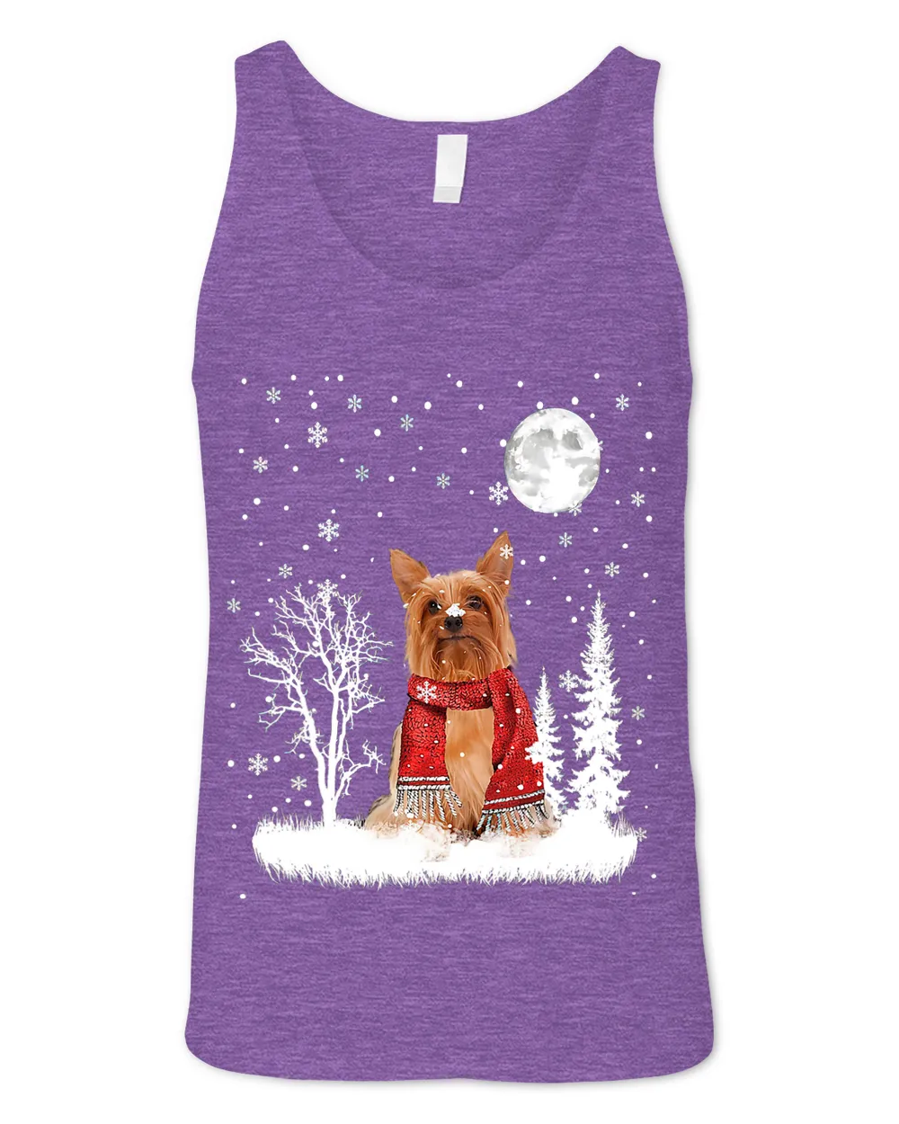 Silky Terrier Under Moonlight Snow Christmas Pajama 309