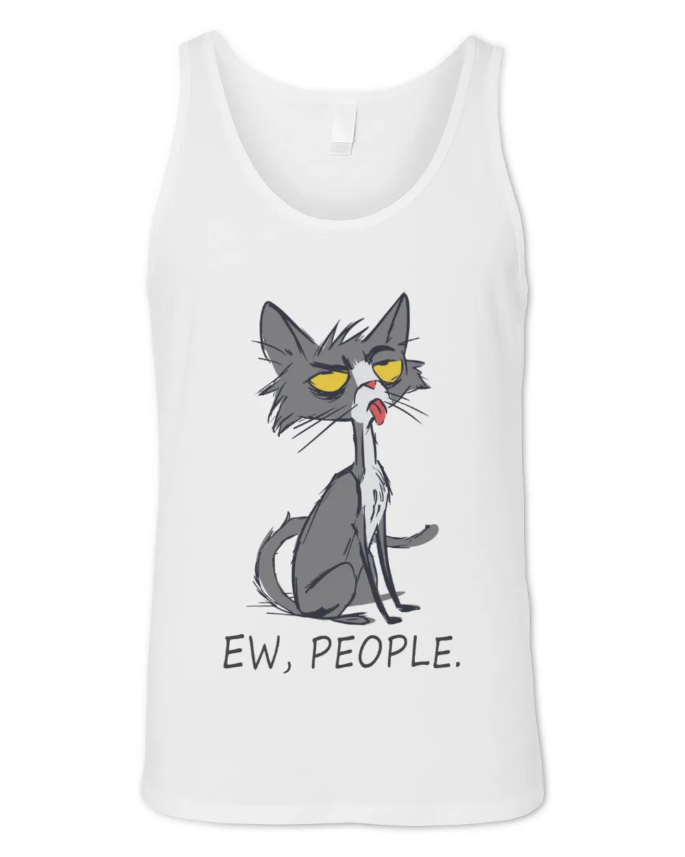 Ew People Funny Meowy Cat T-shirt. Joke Sarcastic Tee for Family & Chritmas Gift