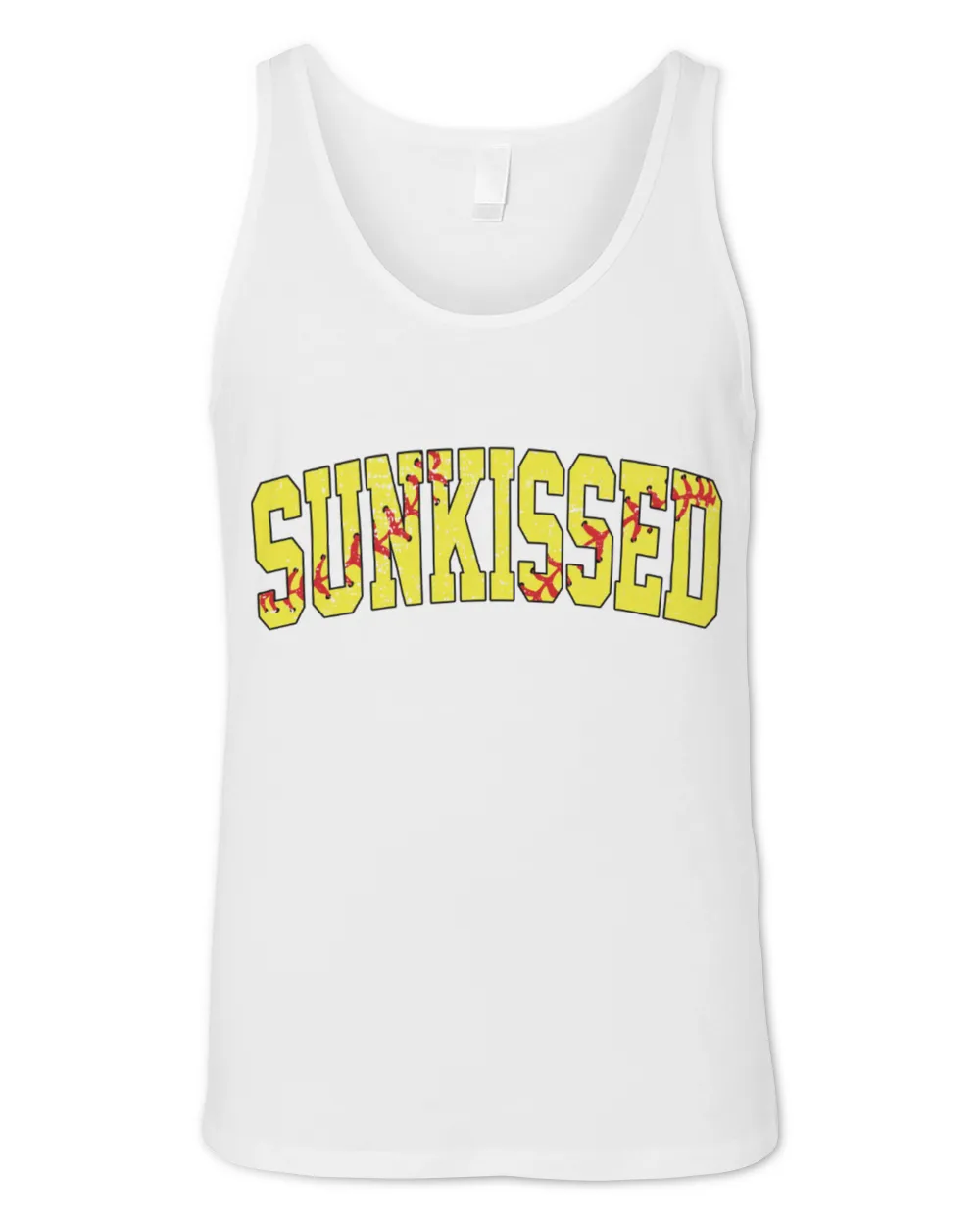 Sunkissed T-shirt- Softball T-shirts, Hello Summer, Aloha Unisex Jersey Tank white xs