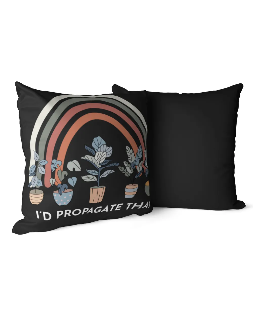 I'd propagate that Cotton Drill Pillow (Dual Sided) black 16x16in