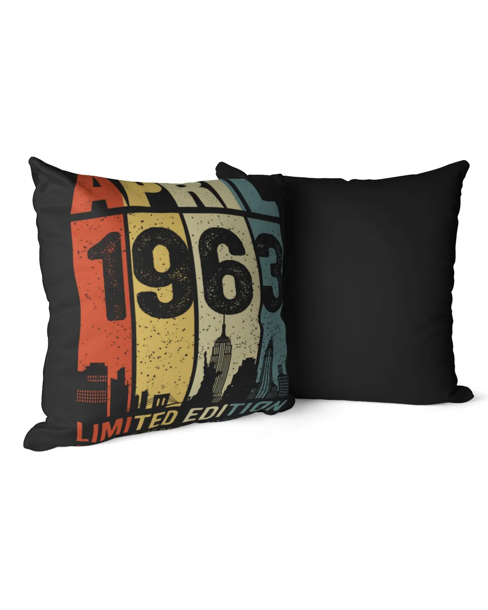 APR 1963 LE Cotton Drill Pillow (Dual Sided) black 16x16in