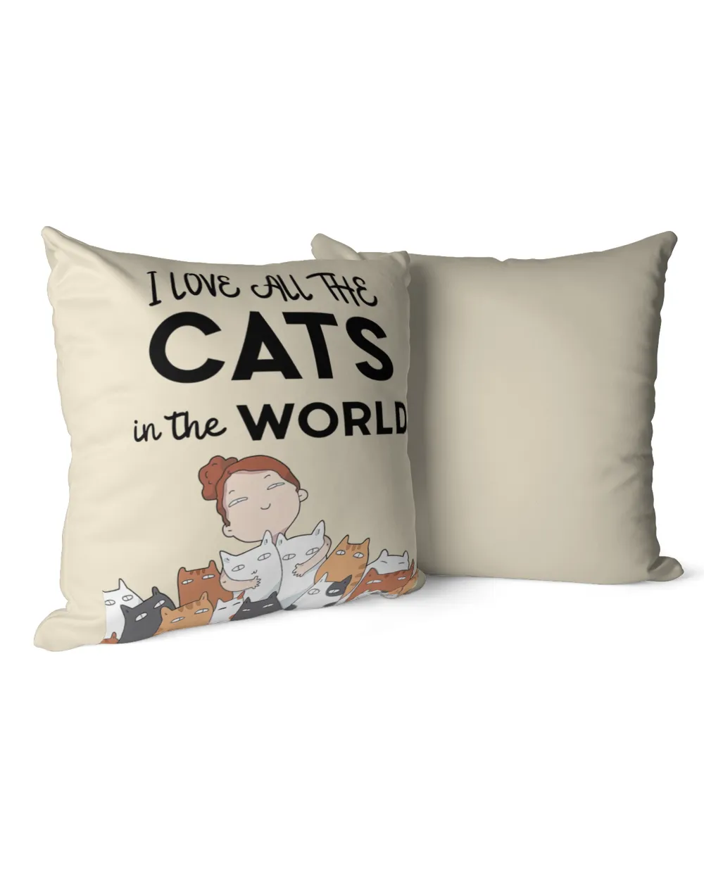 I Love All The Cats pillow QTCAT021222A10