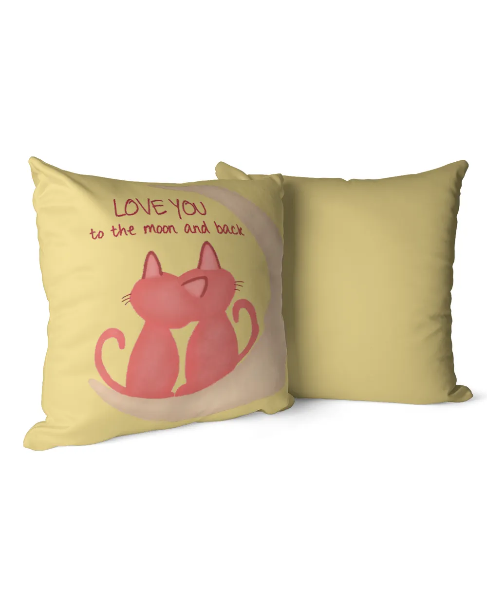 love you moon pillow  QTCAT021222A17