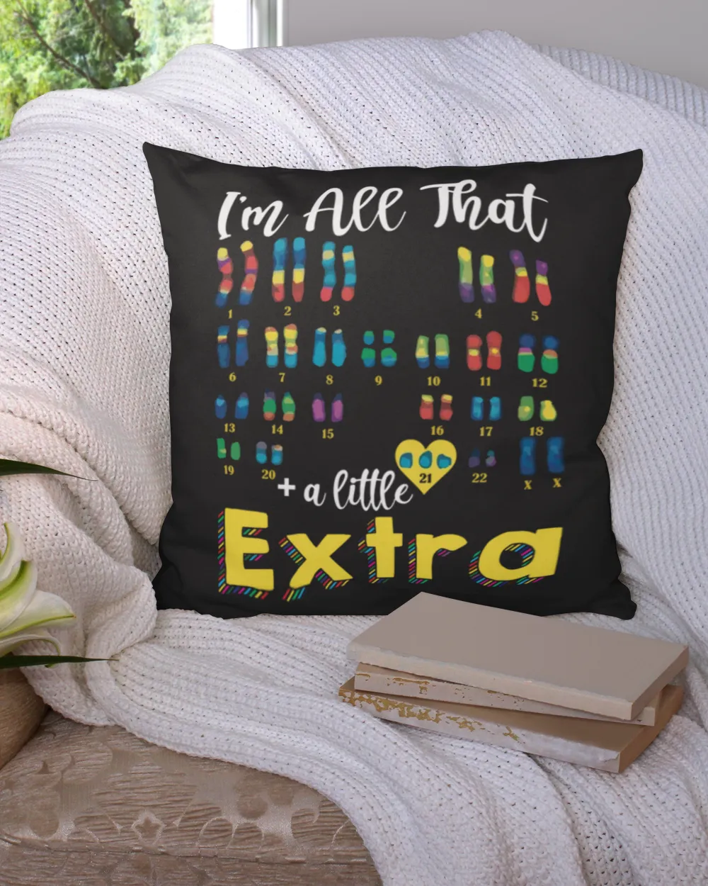 I'm All That Plus A Little Extra Chromosome Down Syndrome Awareness Shirt Apparel Wall Decoration Drinkware v12