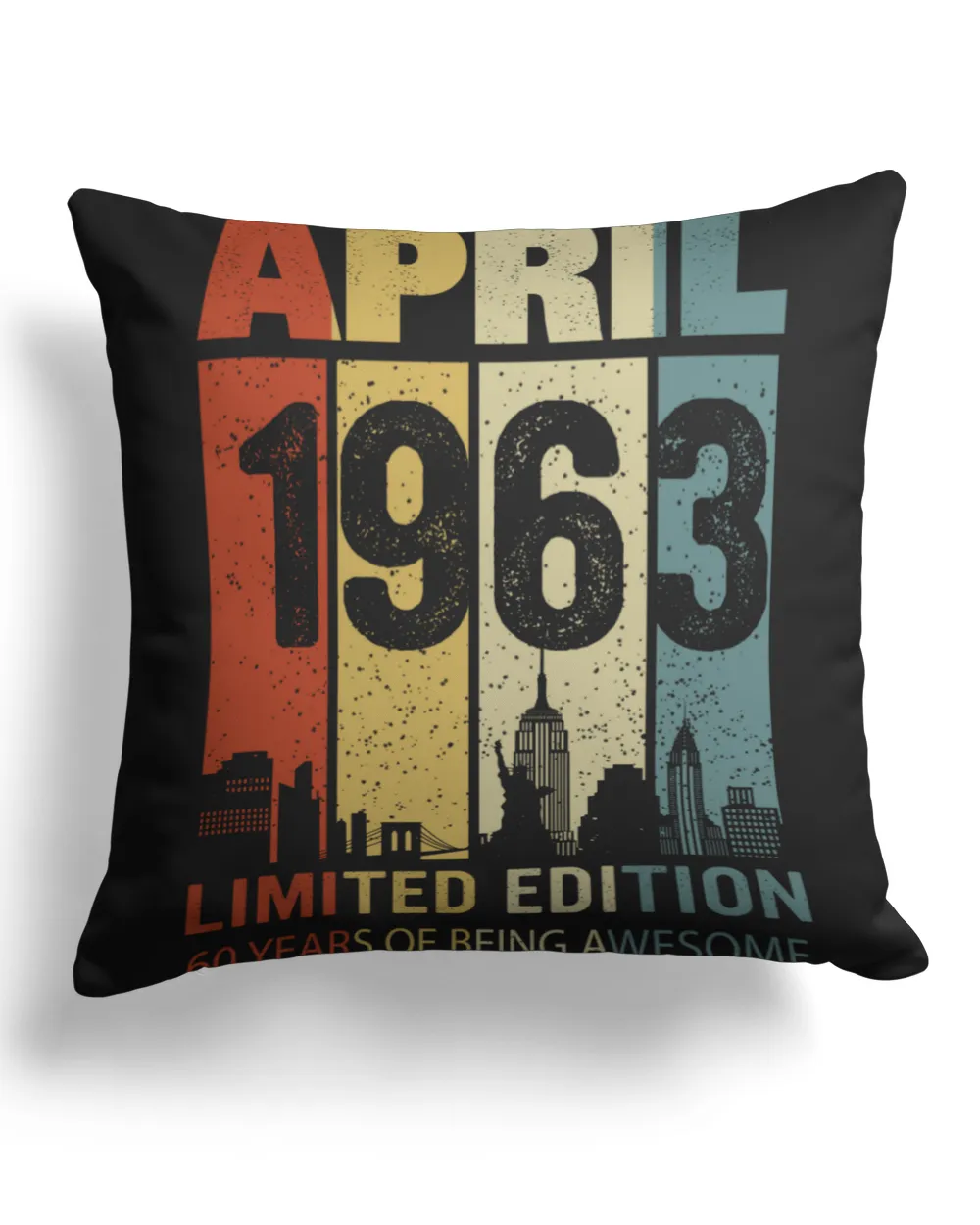 APR 1963 LE Cotton Drill Pillow (Dual Sided) black 16x16in