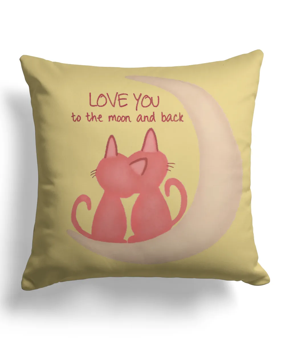 love you moon pillow  QTCAT021222A17