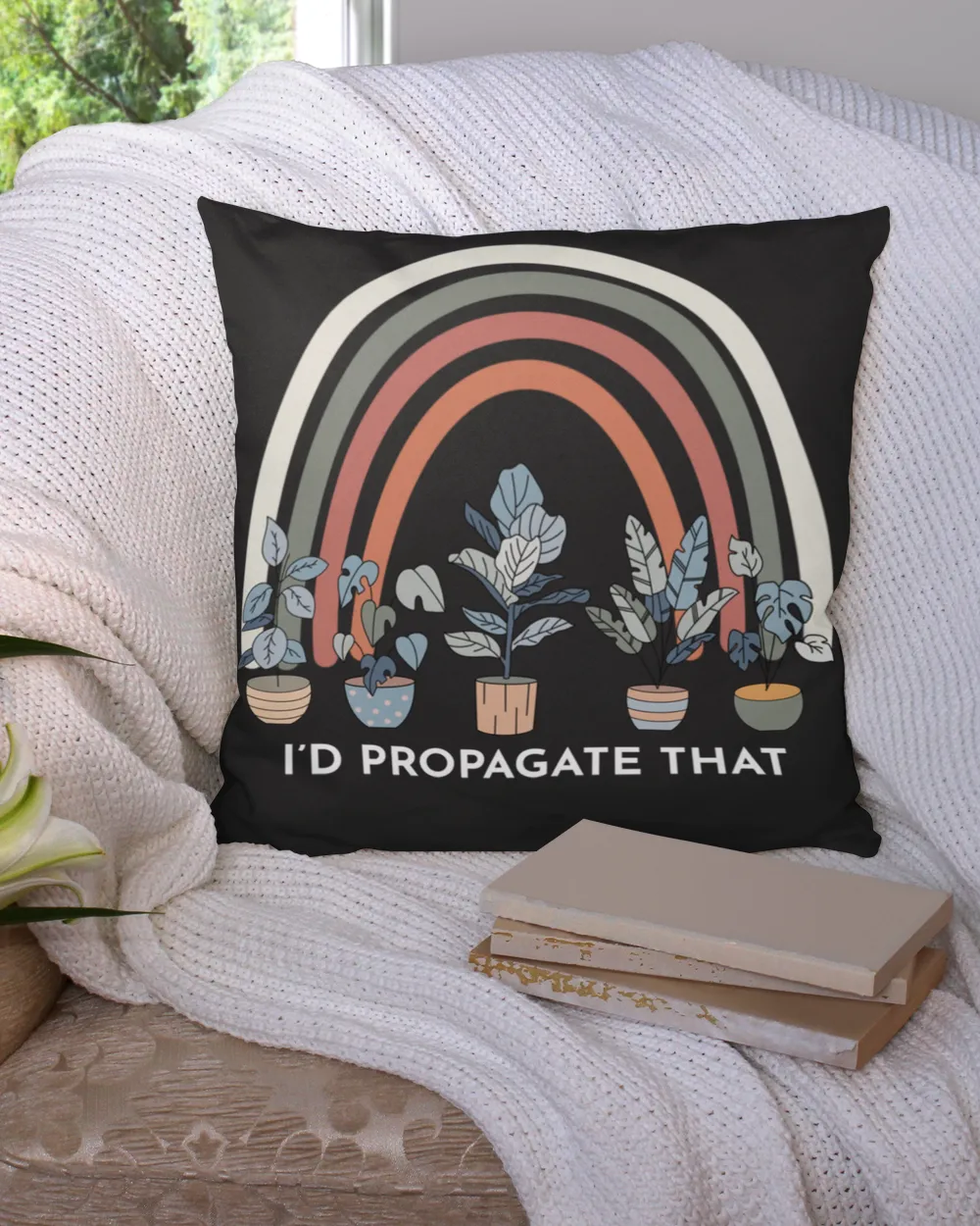 I'd propagate that Cotton Drill Pillow (Dual Sided) black 16x16in