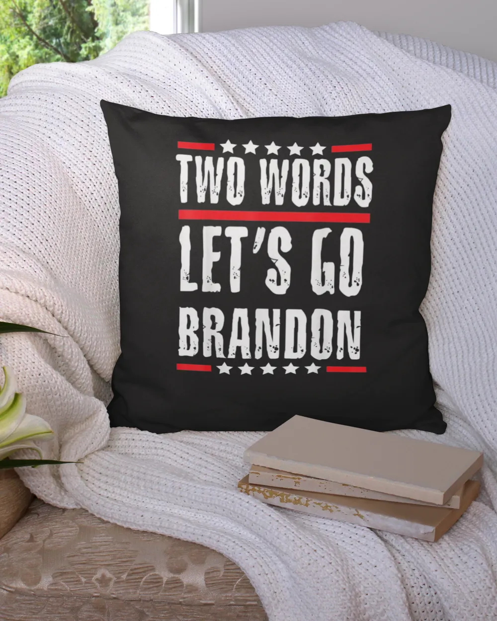 Two Words Let’s Go Brandon Political Meme Biden T-Shirt