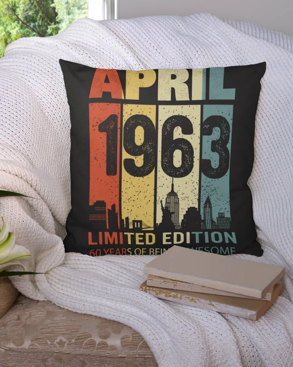 APR 1963 LE Cotton Drill Pillow (Dual Sided) black 16x16in