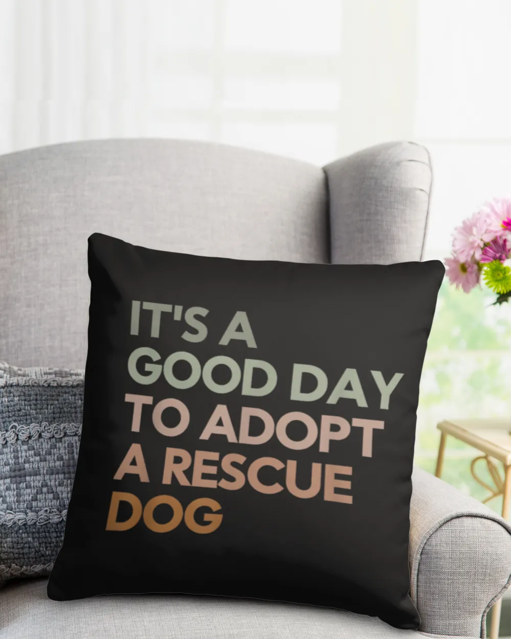 It's A Good Day To Adopt Rescue Dog Rescue Mom Dog Lover T-Shirt
