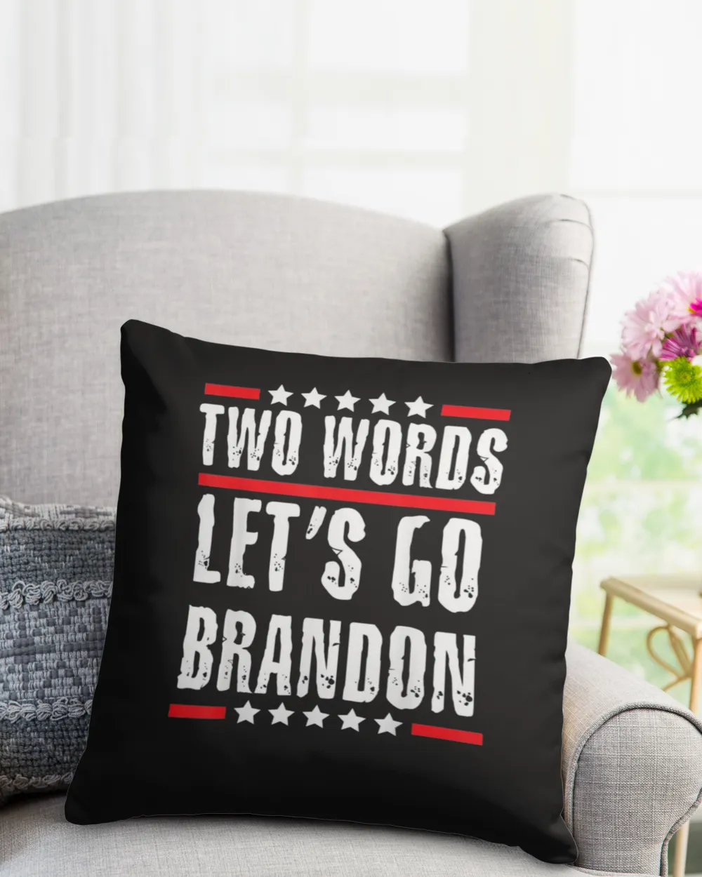 Two Words Let’s Go Brandon Political Meme Biden T-Shirt