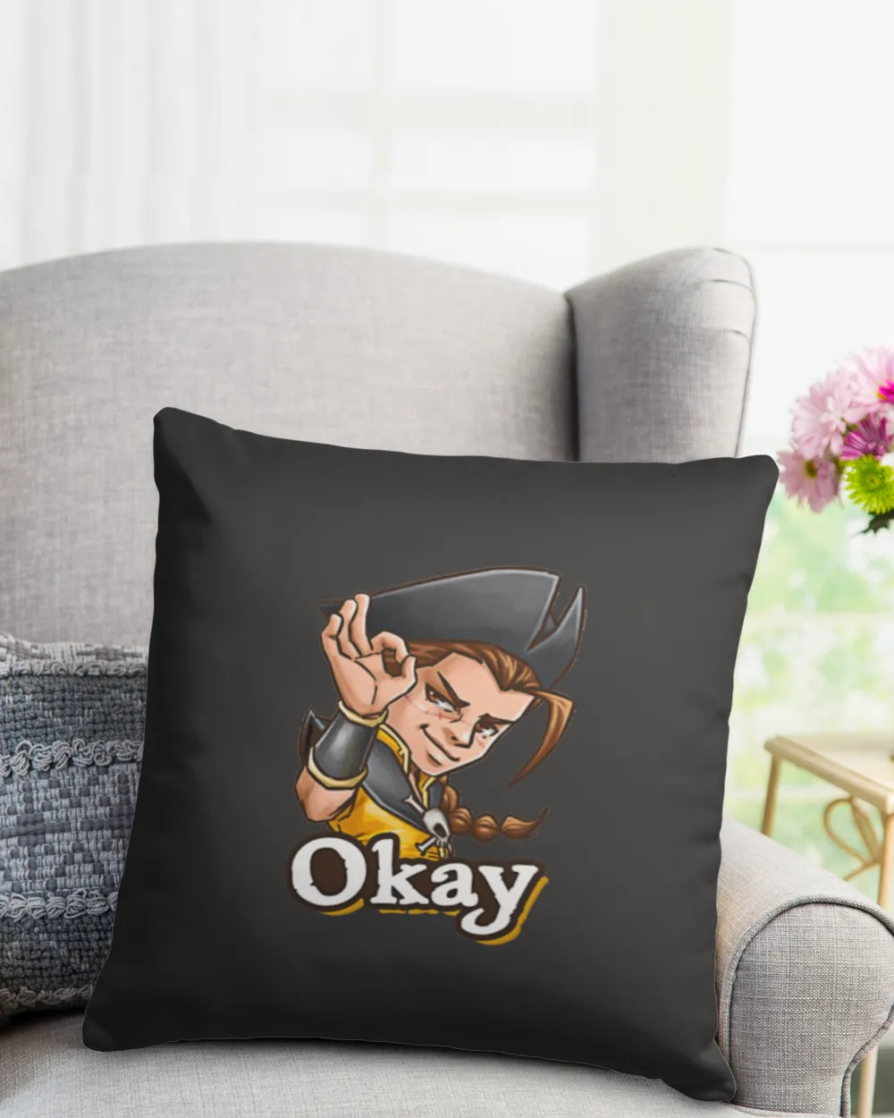 Okey - Pirates of the Caribbean - pillow crypto