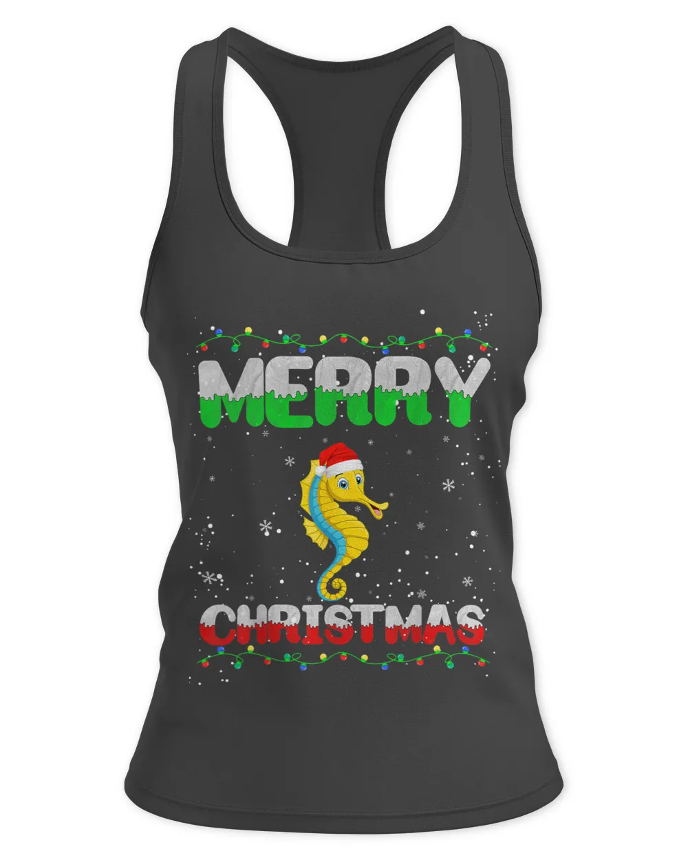 Seahorse Lover Merry Christmas Shirt Matching Family Holiday Party