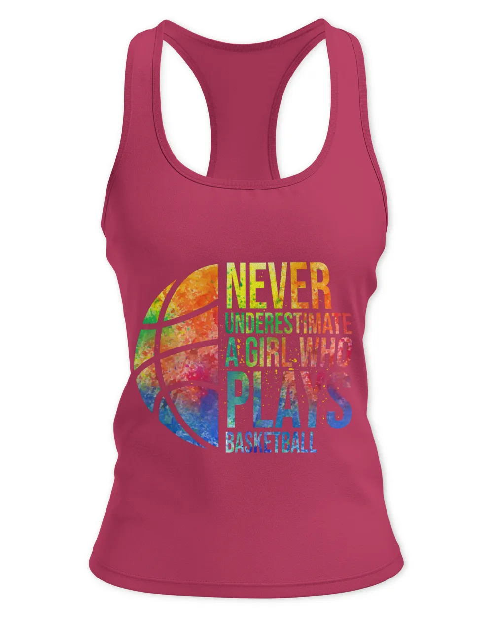 Basketball Gift Hoops Girls Never Underestimate A Girl Who Plays