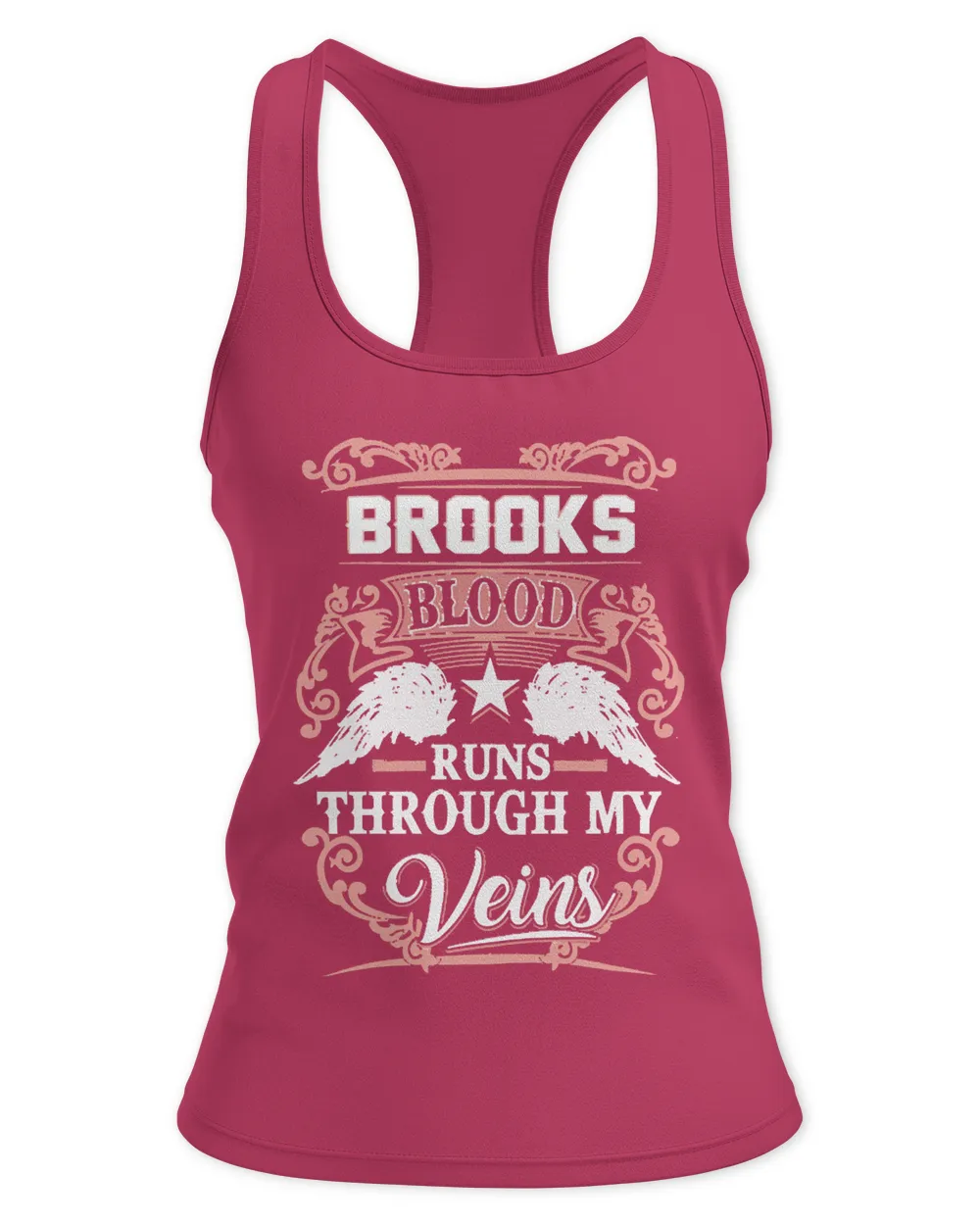 Brooks T- Shirt Brooks Name T Shirt - Brooks Blood Runs Through My Veins Gift Item T- Shirt