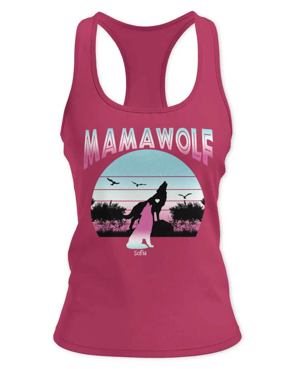 Personalized T-Shirt/Hoodie Mama Wolf