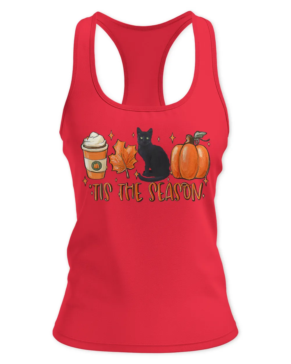 Coffee Fall Cat Pumpkin And Halloween Spooky Season