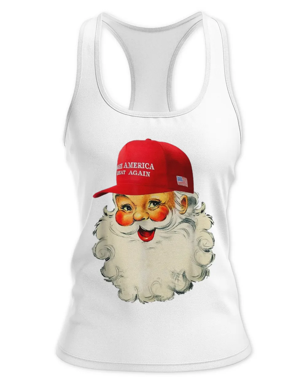 Make Christmas Great Again Women's Ideal Racerback Tank white xs