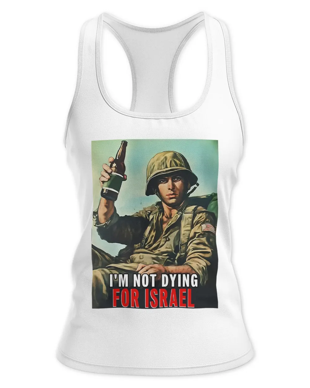 I'm Not Dying For Israel Women's Ideal Racerback Tank white xs