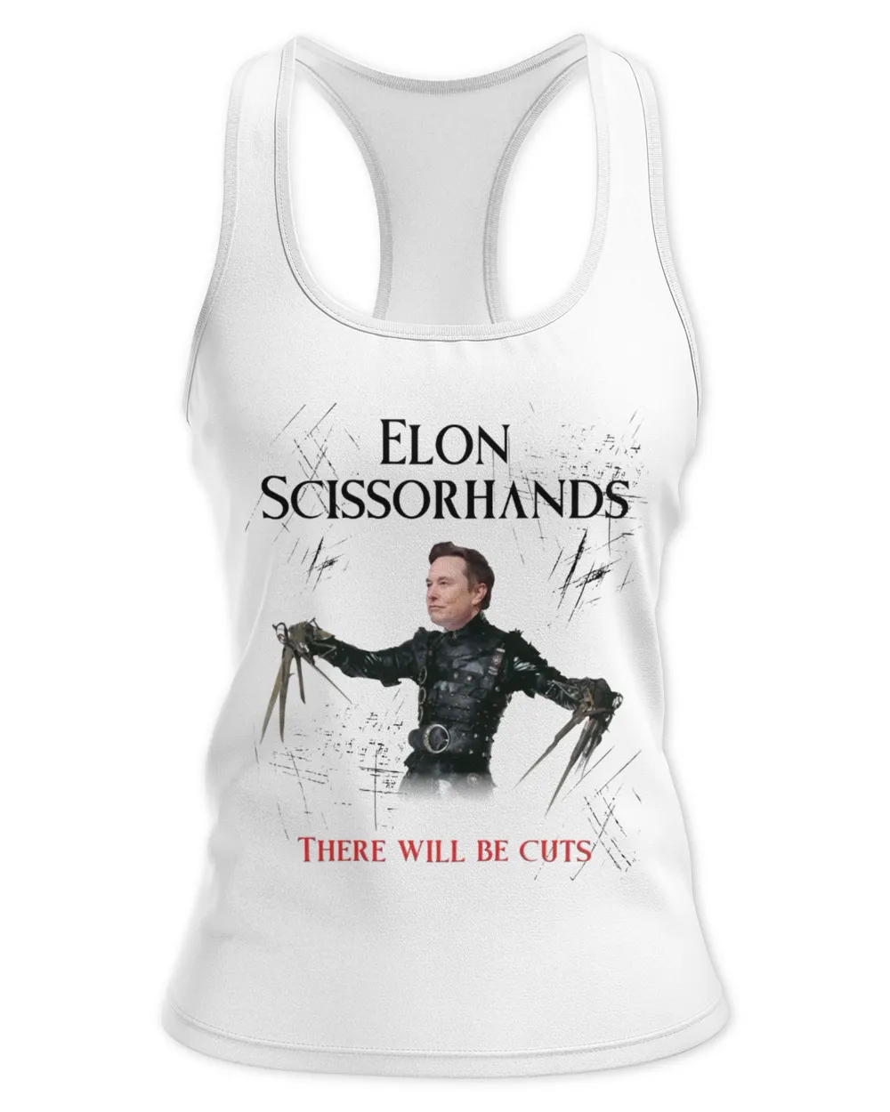 There Will Be Cuts Women's Ideal Racerback Tank white xs