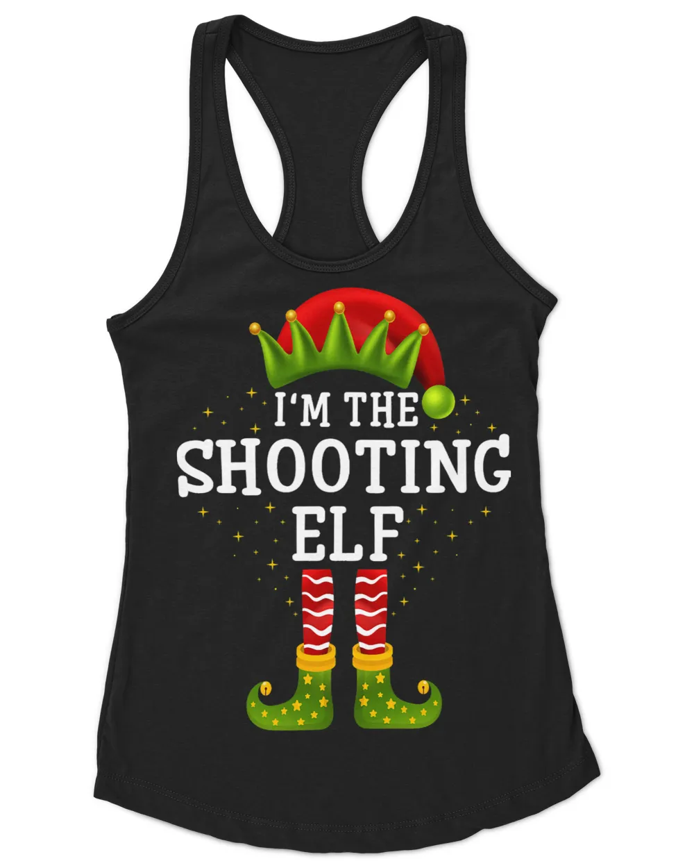 Im The Shooting Elf Matching Family Christmas Pajamas