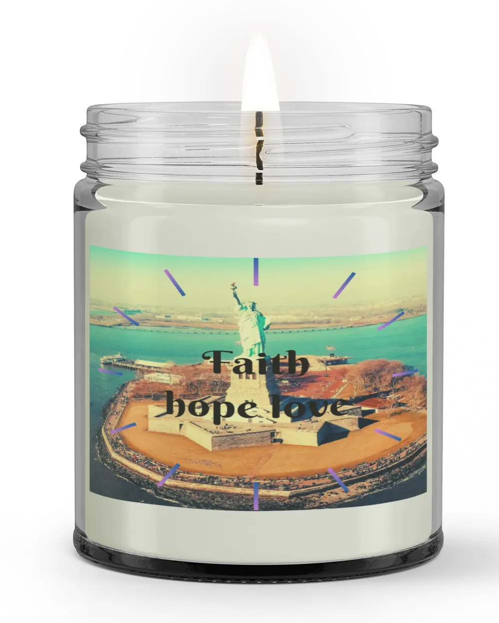 Radiate Your Beliefs: Ignite Positivity with Our Faith, Hope and Love Candles