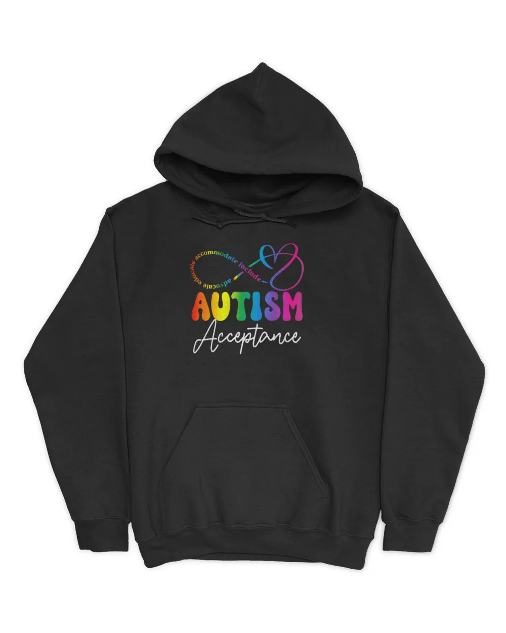 Autism Awareness Acceptance Infinity Symbol Advocate Educate T-shirt