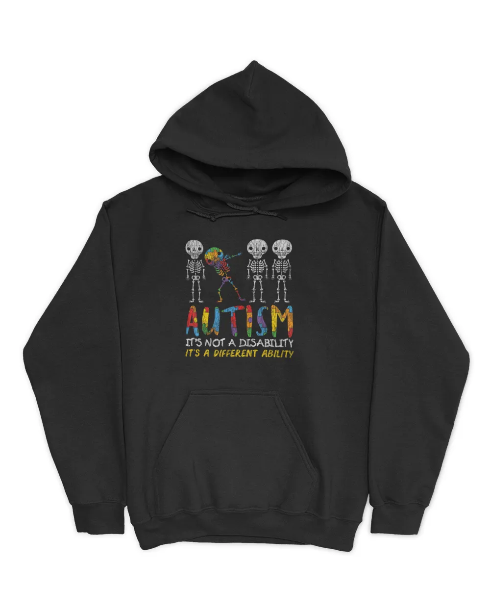 Autism Awerness - Skeleton Dabbing Autistic Kids Awareness